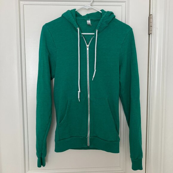 American Apparel Tri-Blend Zip Hoodie green - Picture 3 of 12